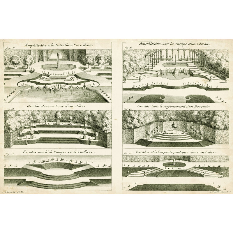 Garden Ampitheater by De Zallier - Wrapped Canvas Print, 30cm H x 46cm W