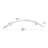 Lifestyle & Wellness Crescent Curved Wall Mount Bathroom Shower 30" Grab Bar-20138616