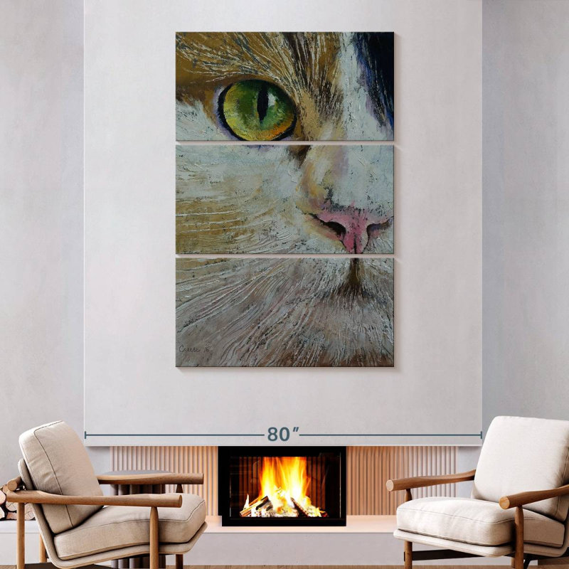 Brampt Calico Cat, 74" H x 48" W