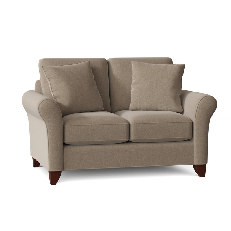 Almada Loveseat, Peyton 31 White Performance Twill, Manhattan, No