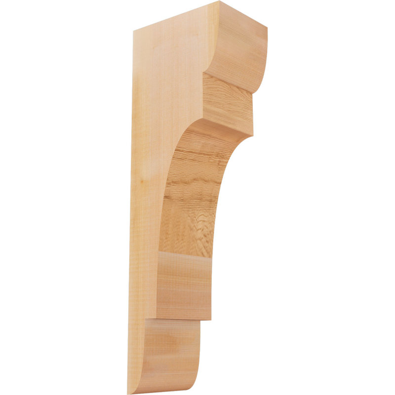 New Brighton Corbel, H 24 po x l 5,5 po x P 8 po, Cèdre rouge, Lisse