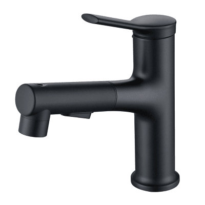 Robinet de lavabo de salle de bain 3 fonctions à une poignée - robinets de salle de bain à poignée simple - noir mat