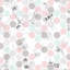 Tapis gris / rose / bleu en polyester touffeté à la machine Leia-1355086344