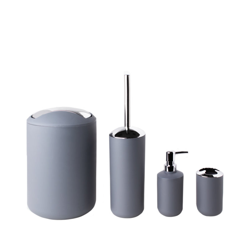 Cathelyne Plastic Bathroom Accessory Set Bathroom Tray Tumbler