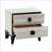 Rustic Nightstand with Faux Marble Top