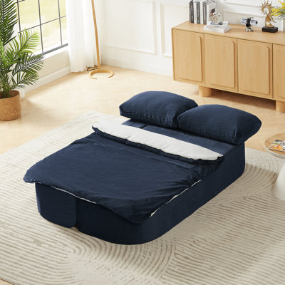 Convertible Sleeper Sofa, Modern Folding Futon Floor Foam Compression Sofa Bed Couch For Living Room, Bedroom, And Apartment, Ideal For Flexible Living Spaces