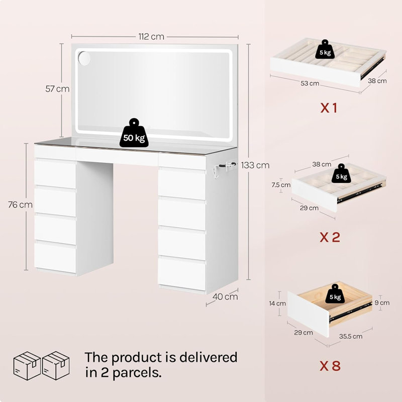 Dressing Table, White