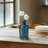 6" Blue Clear Glass Bottle Vase-1086083844-1086083845