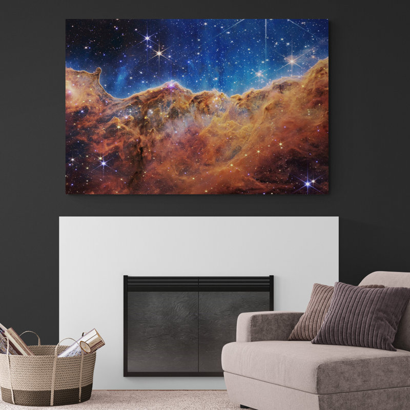 NASA James Webb Space Telescope - Cosmic Cliffs In The Carina Nebula - Wrapped Canvas Print, 41cm H x 61cm W 