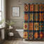 Ethnique Textures - Rideau de douche haut de gamme-845195340