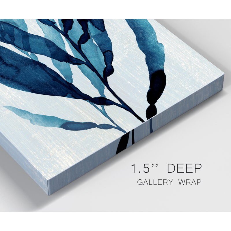 «Blue Drift I», reproduction d'art sur toile tendue, H 20 po x l 16 po x P 1,5 po