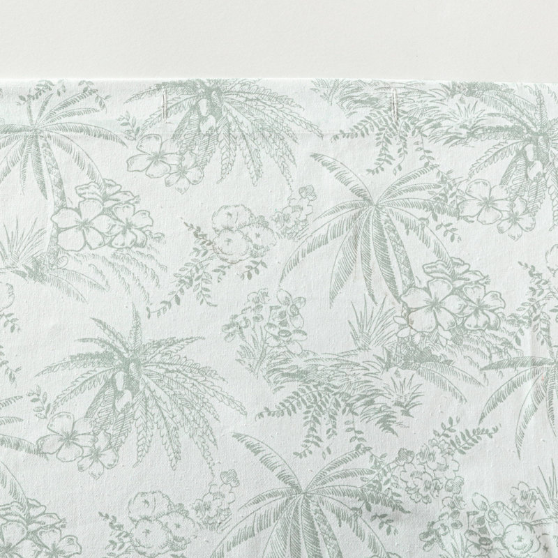 Pen and Ink Floral Shower Curtain, Green