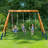 Wooden Swing Set with Swings