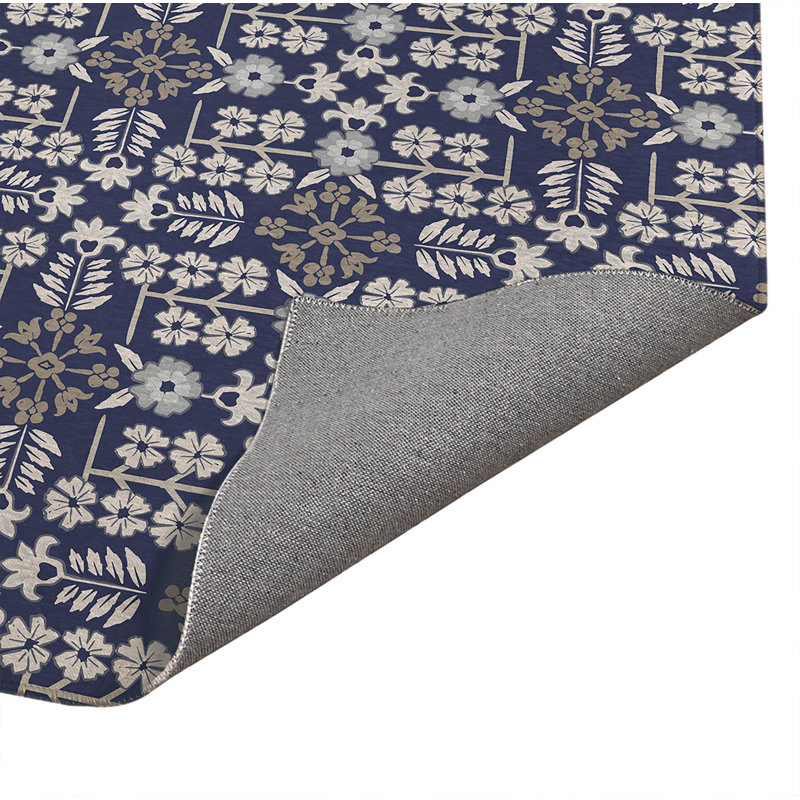 Tapis de bureau léger Madden, L 60 po x P 84 po, Marine