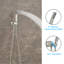 Système de douche 16 po Ensemble de douche à effet pluie de luxe avec robinet de plafond-59390487
