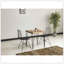 Chaise de salle à manger Zen Wire, conception ergonomique avec coussins confortables en cuir noir - ensemble de 2-309384640