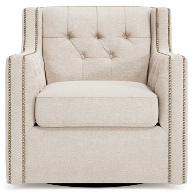 Candace Swivel Tufted Wingback Chair