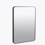 Miroir de salle de bain 24 po x 32 po cadre en aluminium noir-1874104727-1874104744
