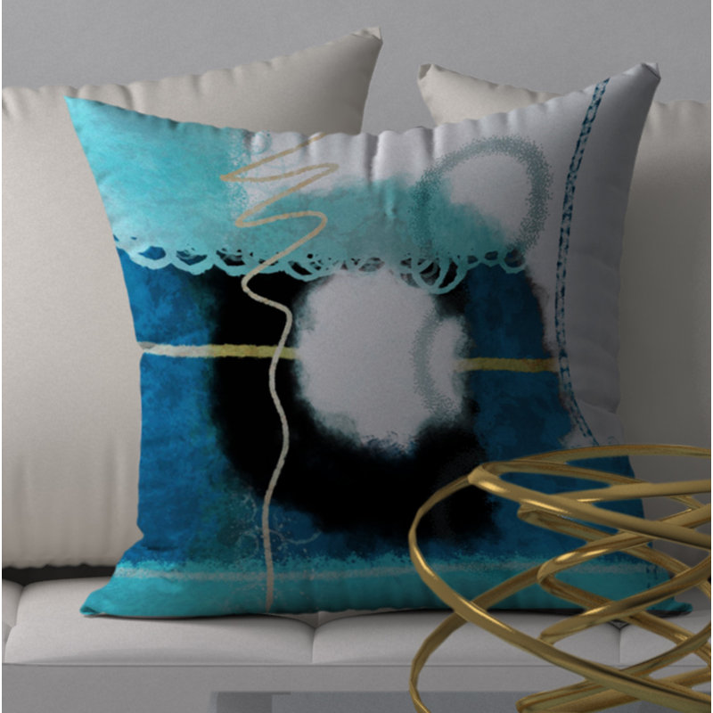 Housse de coussin décorative carrée et gracieuse, 20 po x 20 po