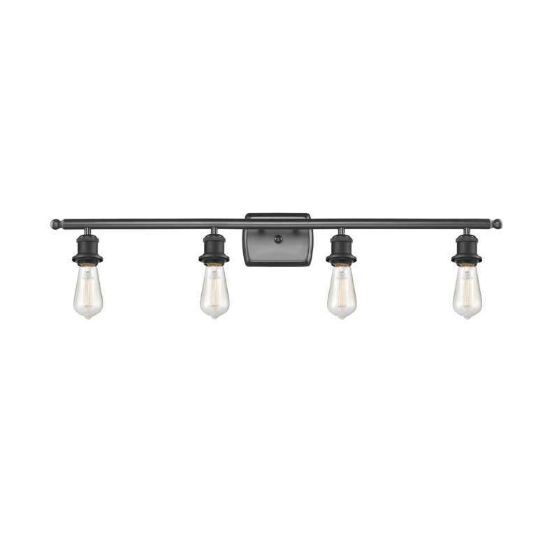 Orrwell 4 - Light Dimmable Vanity Light, Matte Black, Bulb Not Included