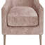 Chaise d'appoint à dossier haut en caramel