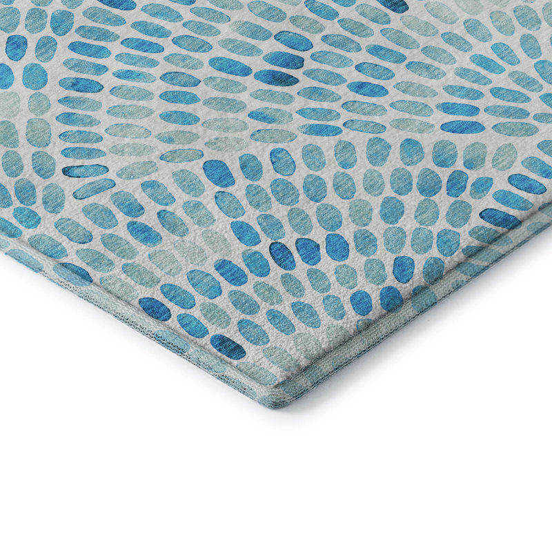 Tapis lavable à la machine de qualité supérieure Cerrito AMF186, Rectangle 1 pi 8 po x 2 pi 6 po