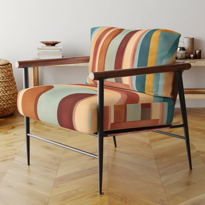 Fauteuil d'appoint géométrique abstrait