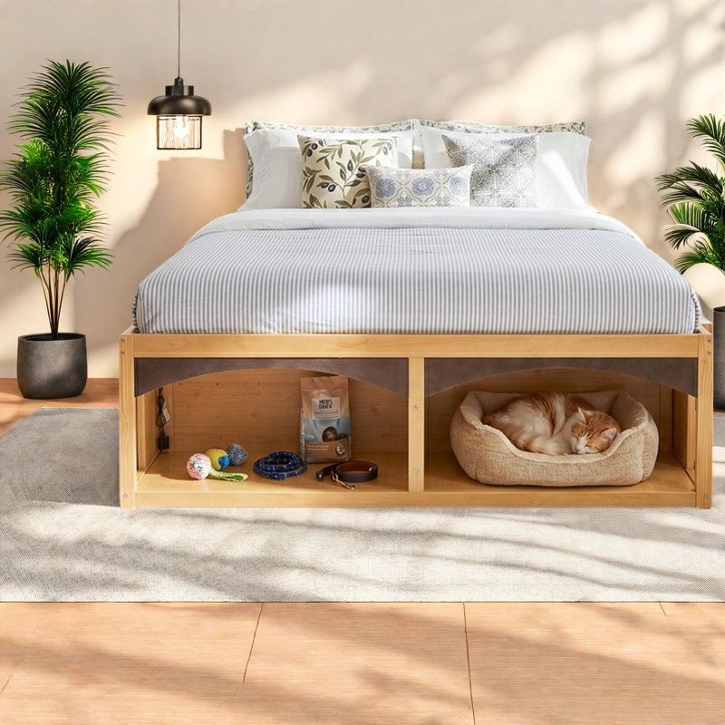 Lits avec tiroirs de rangement, plateforme en bois aggloméré très grand, chambre à coucher moderne