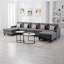 Canapé modulaire à méridienne double 5 pièces Latitude Run® avec coussins et pieds interchangeables-94938867