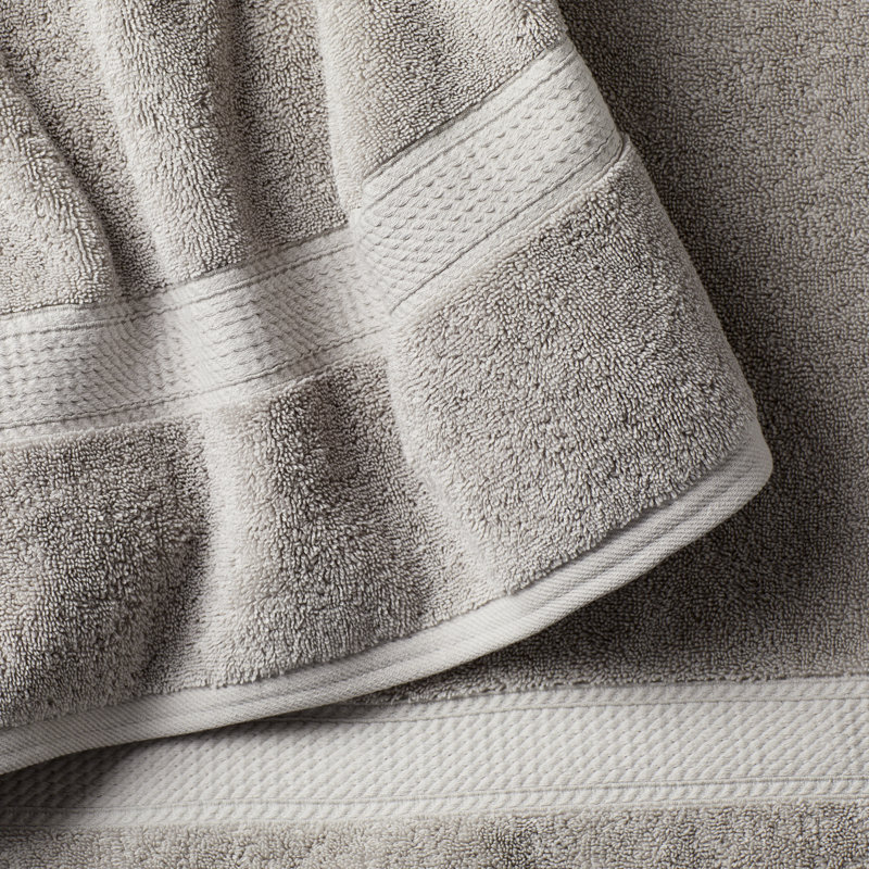 Payten Classic Certified Egyptian Cotton 6-piece Towel Set, Soft Gray