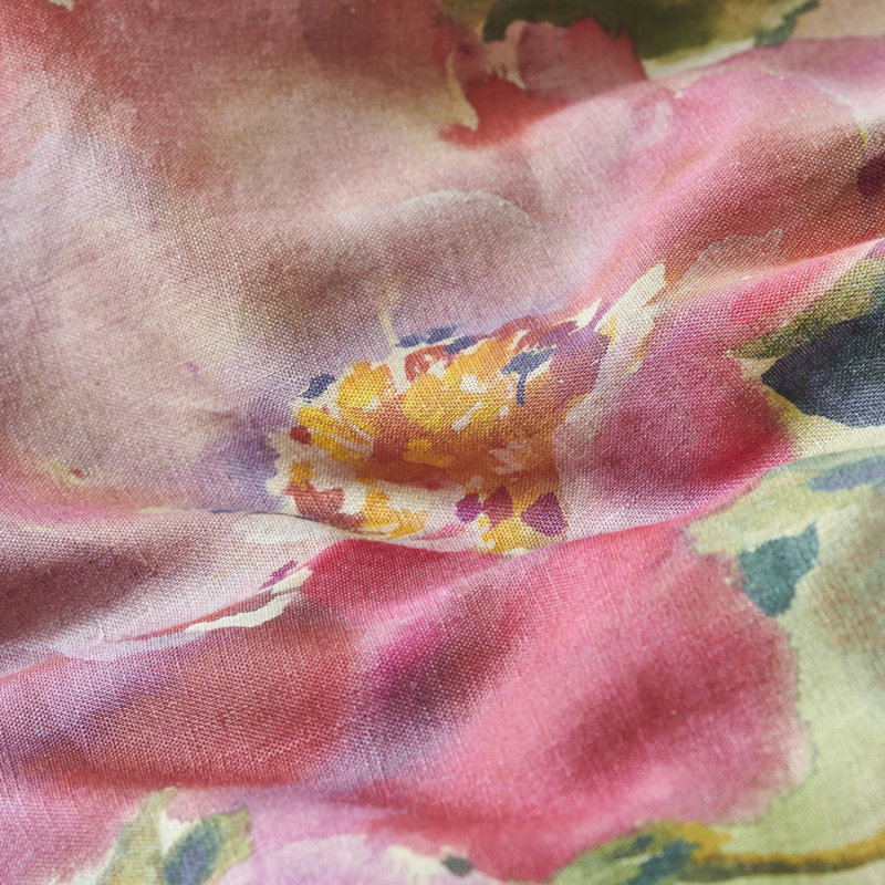 Thelma's Garden Linen Duvet Cover, King Duvet Cover