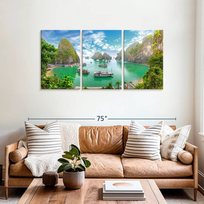 Gillard, baie d'Halong, Vietnam, H 30 po x l 62 po