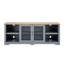 Meuble télé Modern Farmhouse, grande console de divertissement à domicile, accent décoratif