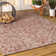 Truman Bohemian Medallion Textured Weave Red/Taupe Indoor/Outdoor Rug