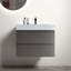 Grand meuble-lavabo mural moderne avec lavabo une pièce sans drain et robinet H 25,2 po x l 29,9 po x P 18,1 po Modern-1472960787-1472960781