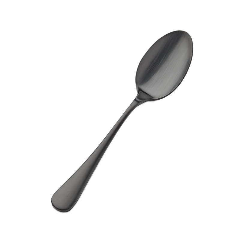 Cuillère à dîner en acier inoxydable 18/10 Como, Noir mat