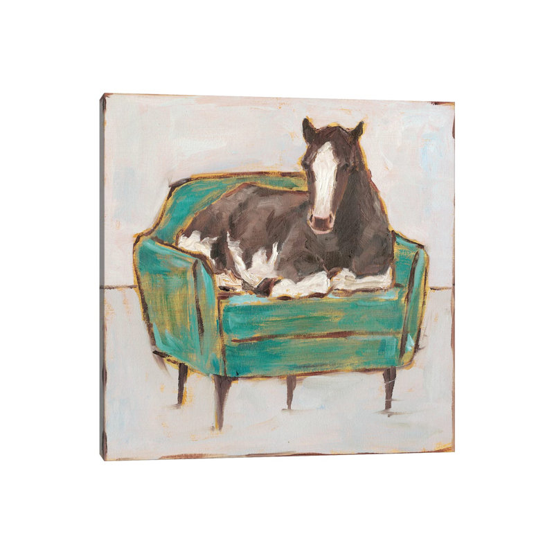 «Creature Comforts I» par Ethan Harper - reproduction d'art, Toile tendue, Pas de tapis, H 26 po x l 26 po x P 1,5 po