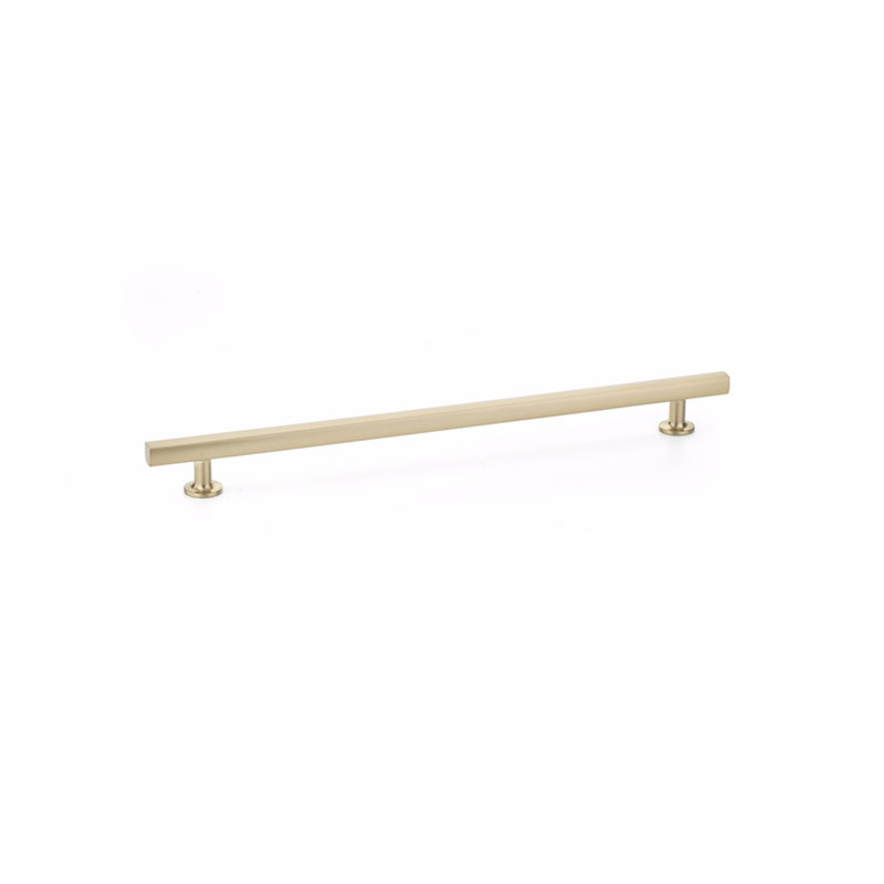 Emtek Freestone Cabinet Pull, Satin Brass, 5" Center To Center