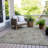 Machine Washable Indoor/Outdoor Xhevrie Gray Rug-895452766