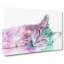 Colourful Abyssinian Cat In Abstract - Wrapped Canvas Painting-55317310