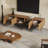 79" Modern Style Brown TV Console with Five Legs and Ample Storage