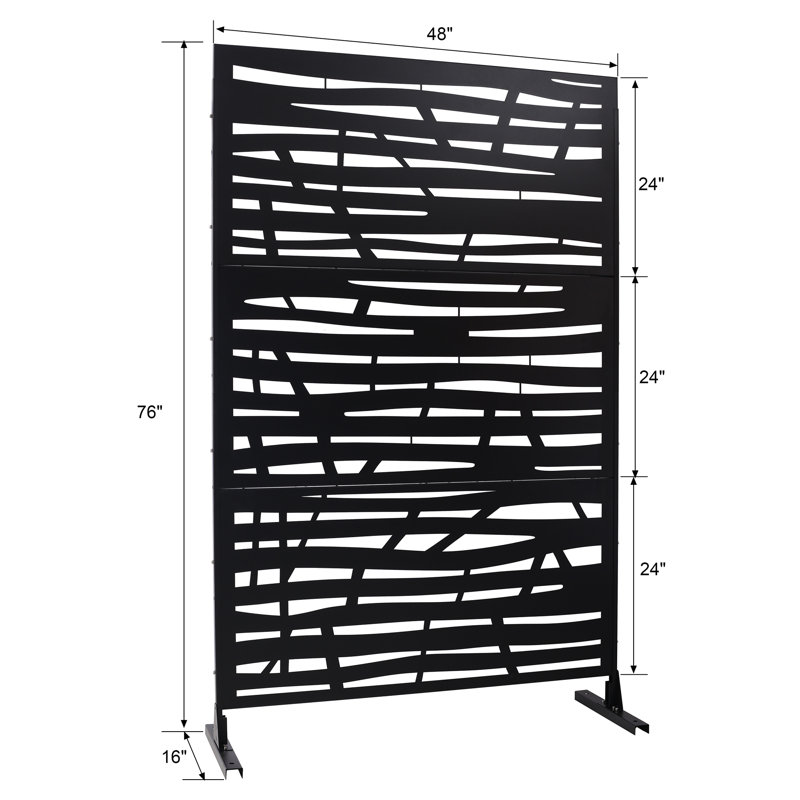 Écran d'intimité pour l'extérieur et l'intérieur , Noir, noir, noir, noir