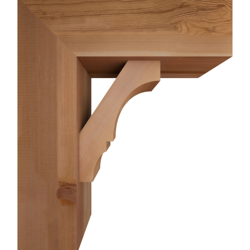 Support de bloc Balboa avec entretoise décalée, 24 x 20, Cèdre rouge occidental de l 7 1/2 po (lisse)