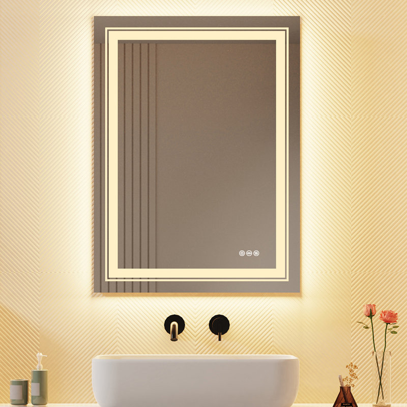 Allenby Flat Wall Mirror, 50 H x 70 W