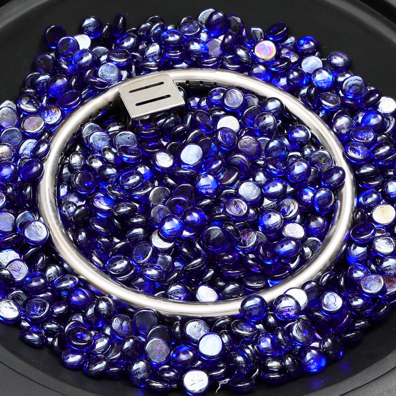Verre de foyer rond réfléchissant 0,79 po / 11 lb, Marine