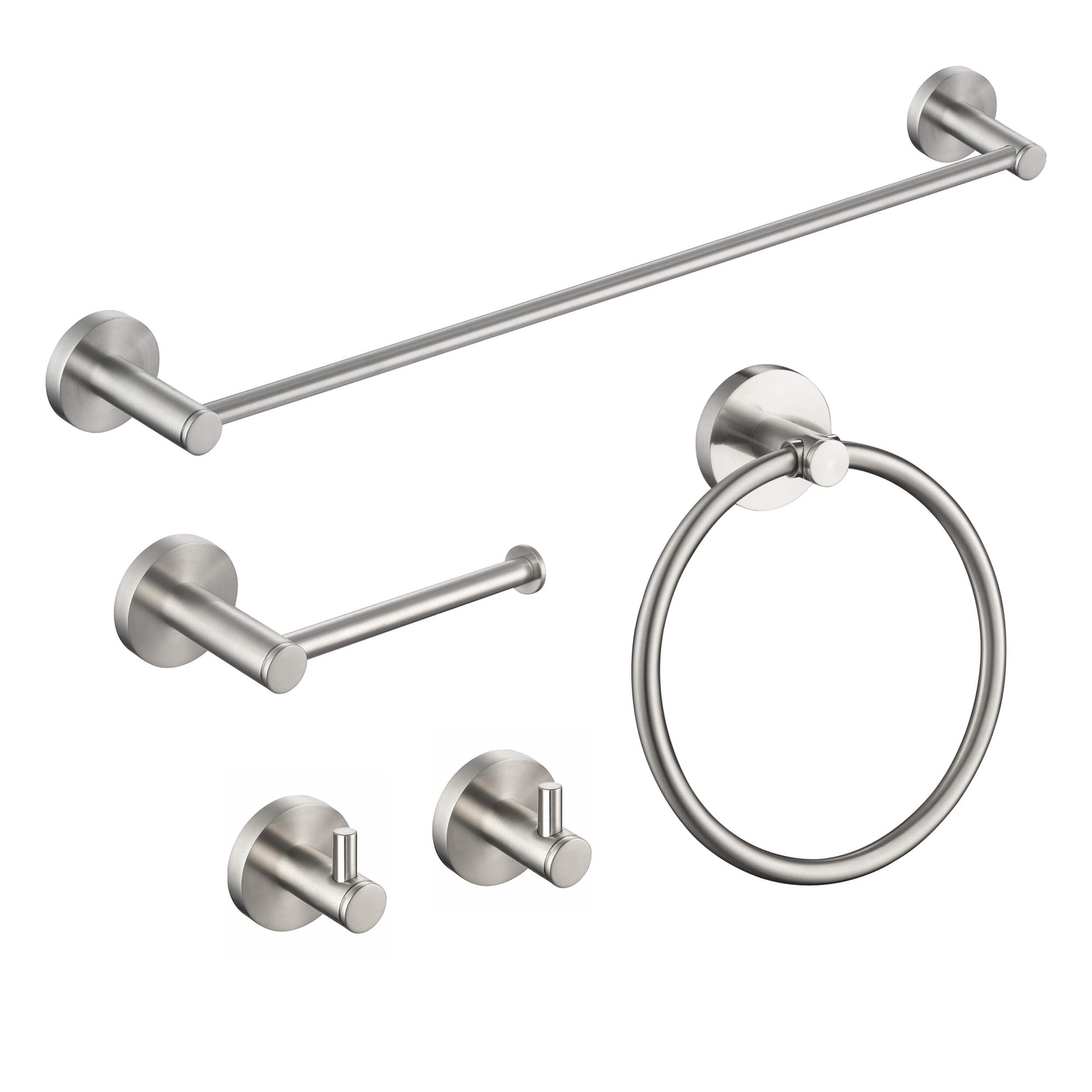 5 - Piece Bathroom Hardware Set, Chrome