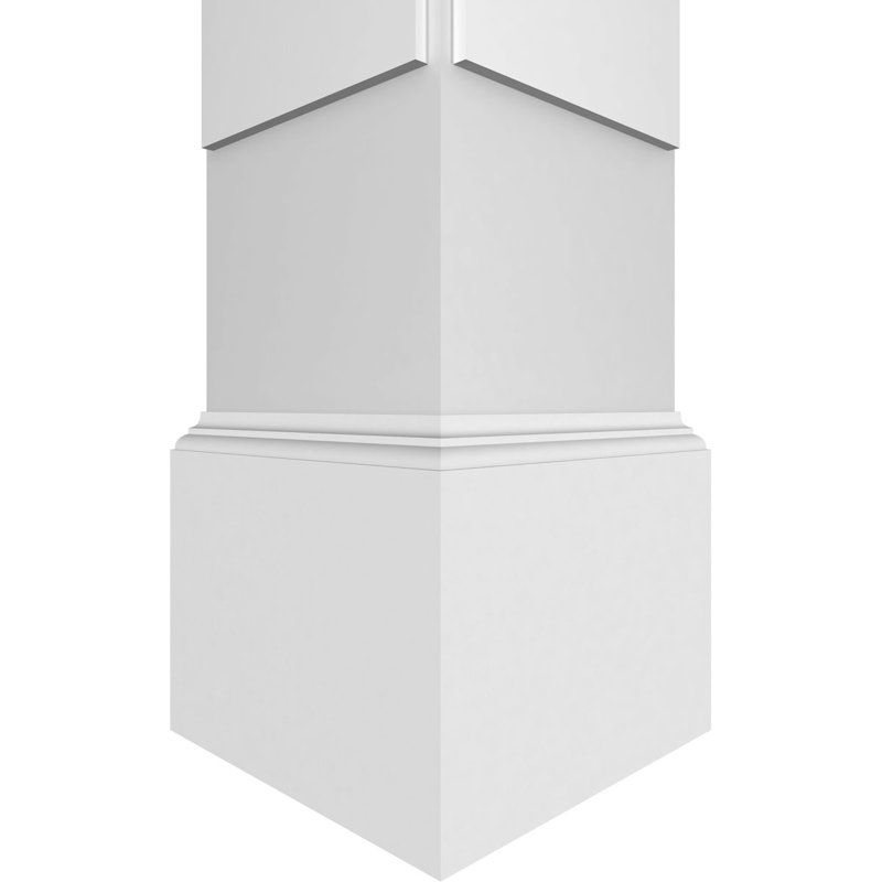 Craftsman Classic Square Non-Tapered Paramount Fretwork Column, 120" H x 11.625" W x 11.625" D