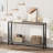 Geron Console Table, 2-Tier Entryway Table with Storage, 43" Narrow Sofa Table with V Design, Industrial Console Table for Entryway-1839956599
