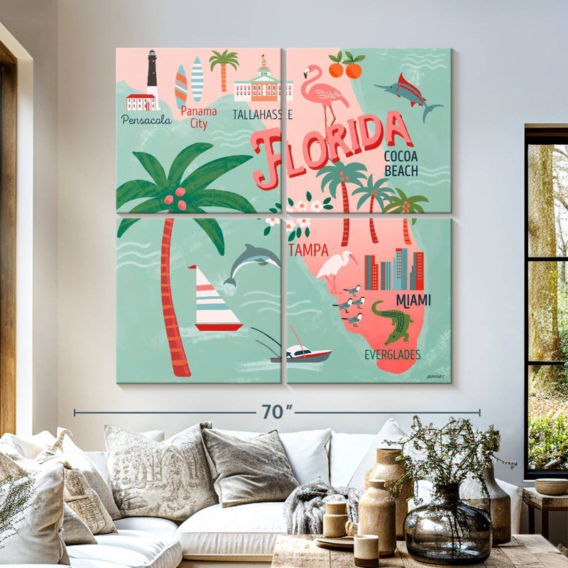 Cartes de l'État d'Aliaz - Attraits de la Floride