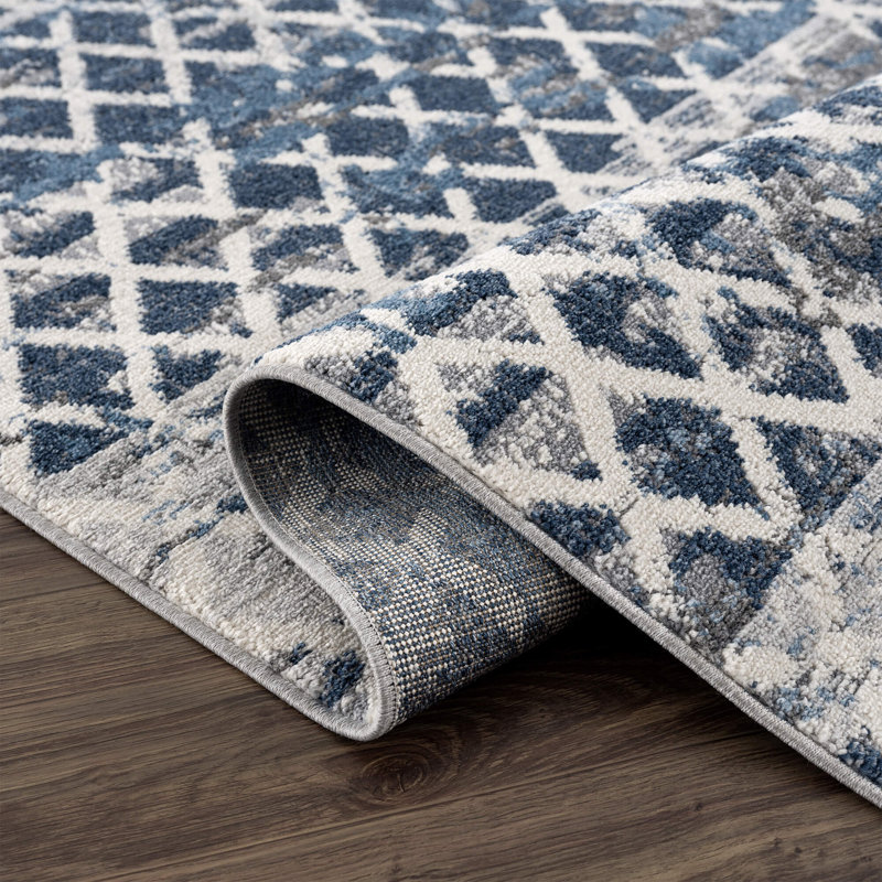 Bolme Abstract Indoor Rug, Rectangle 4' x 6'